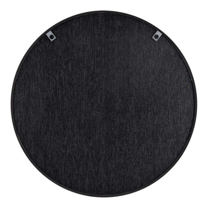 Rundt Spejl Tisa Slim 60 cm Sort Aluminium
