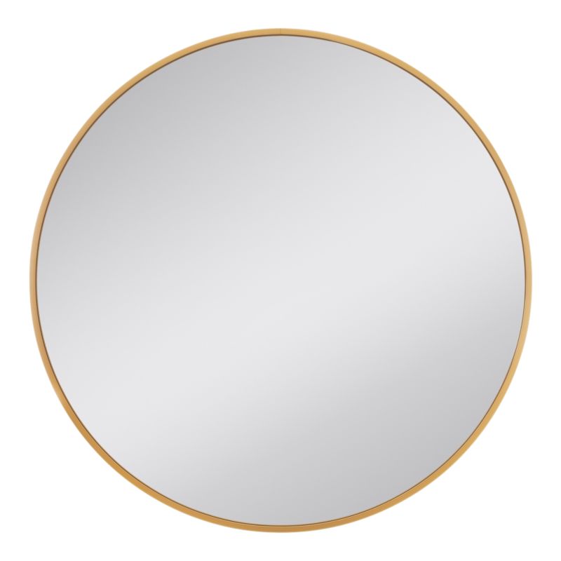 Rundt Spejl Tisa Slim 80 cm Guld Aluminium