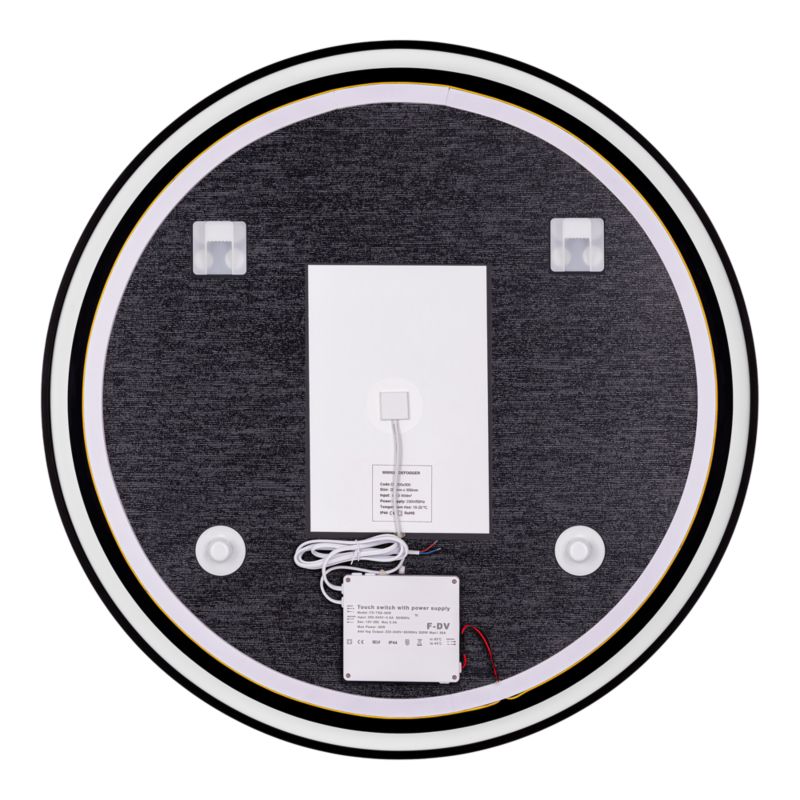 LED-spejl CARDER 80 cm Sort | 5063022029324