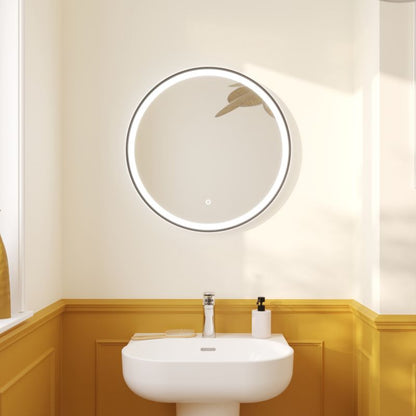 LED Spejl Rund 60 cm Sort | 5063022029317