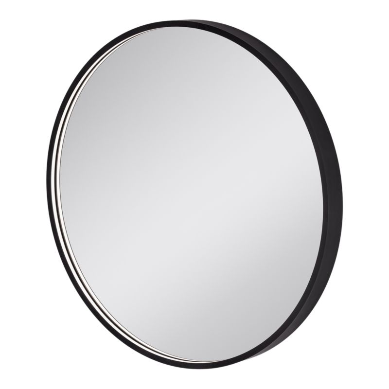 Rundt LED-spejl Tisa Premium 60 cm Sort