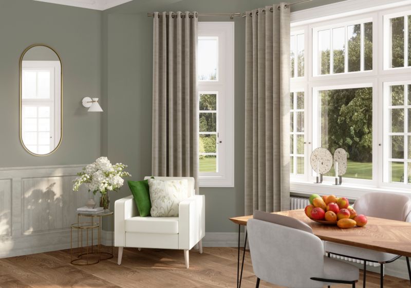 Ovalt spejl GoodHome Muhely 50 x 100 cm i metalramme med guldfinish