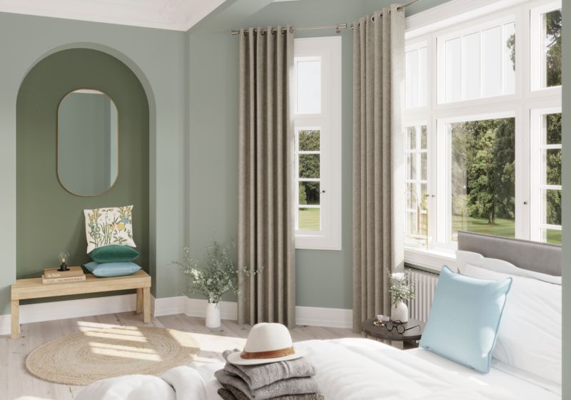 Ovalt spejl GoodHome Muhely 50 x 100 cm i metalramme med guldfinish