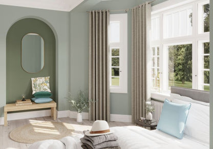 Ovalt spejl GoodHome Muhely 50 x 100 cm i metalramme med guldfinish
