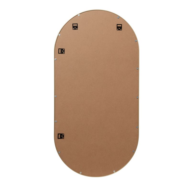 Ovalt spejl GoodHome Muhely 50 x 100 cm i metalramme med guldfinish