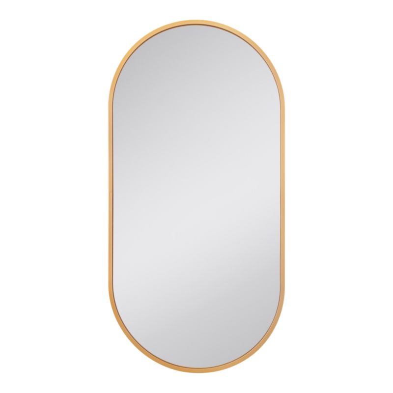 Ovalt spejl Tisa Slim 40 x 80 cm Guld | 5063022703842