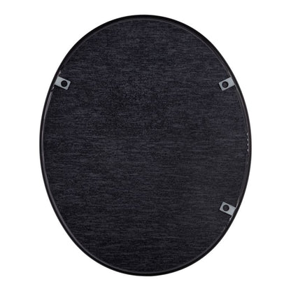 Spejl Tisa Slim Oval 60x74 cm Sort