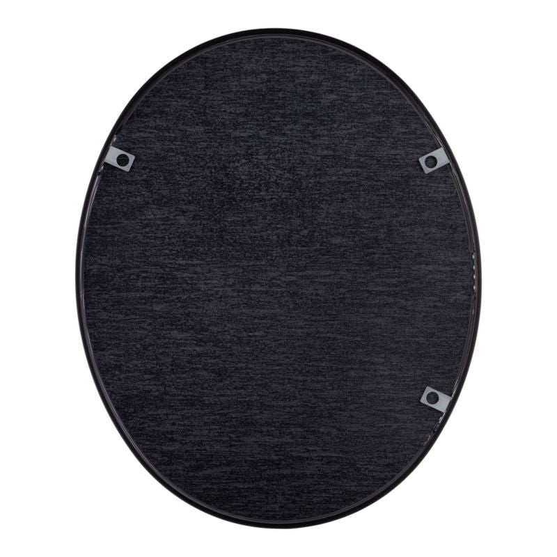 Spejl Tisa Slim Oval 60x74 cm Sort