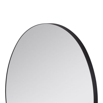 Spejl Tisa Slim Oval 60x74 cm Sort