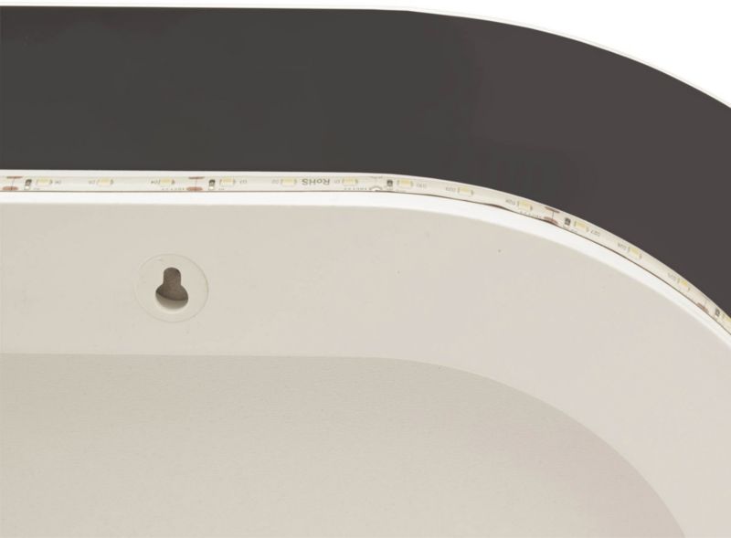 Ovalt spejl Luna 100 x 40 cm med LED-belysning
