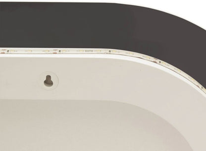 Ovalt spejl Luna 100 x 40 cm med LED-belysning