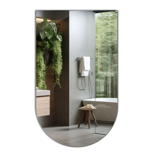 Ovalt Tulup-spejl 50x90 cm til stue og entré, 1 stk.