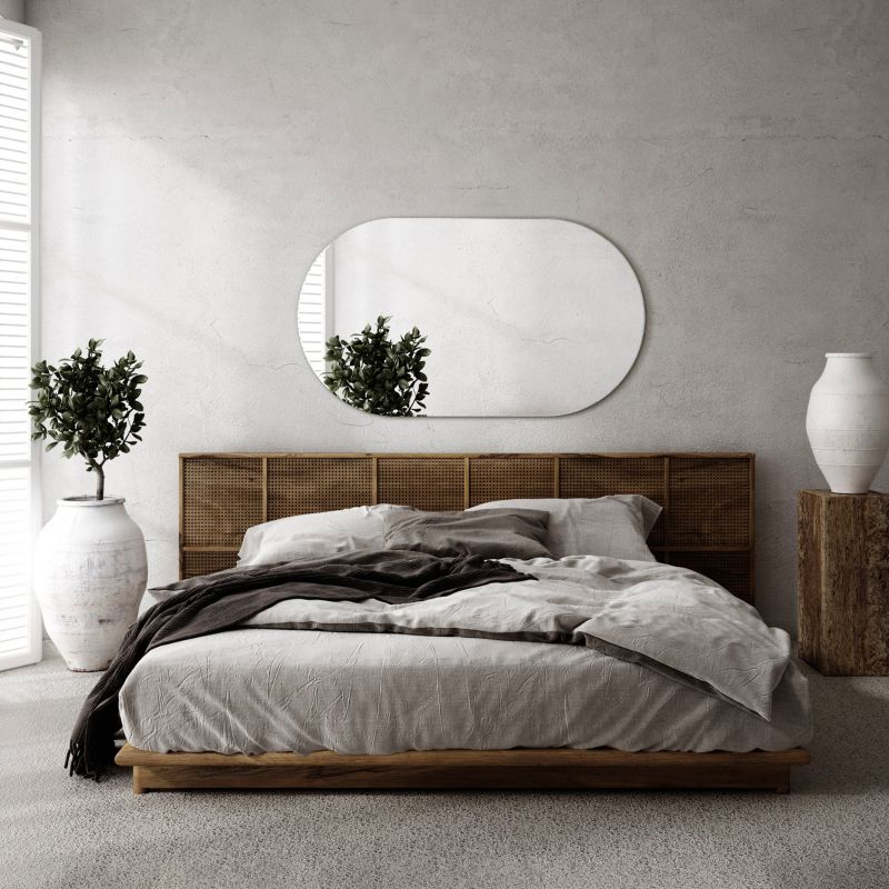 Ovalt Spejl 52 x 90 cm Badeværelsesspejl