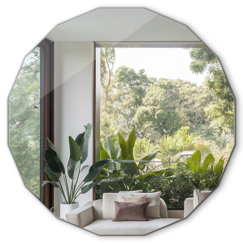 Tulup Premium dekorativt spejl 100 x 100 cm, 1 stk.