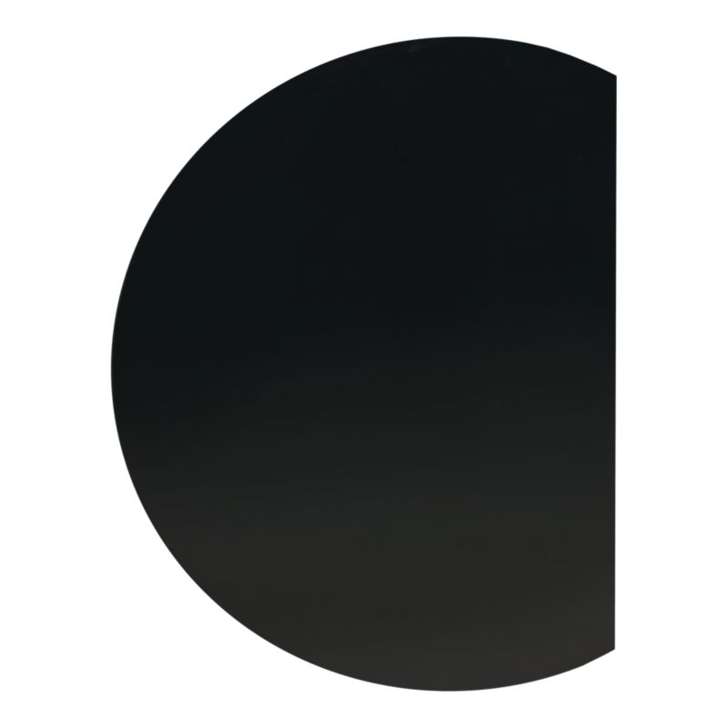 Halvrundt Spejl 80 x 60 cm Sikkerhedsglas