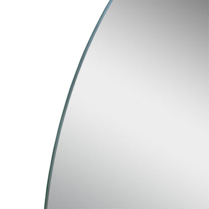Halvrundt Spejl 80 x 60 cm Sikkerhedsglas