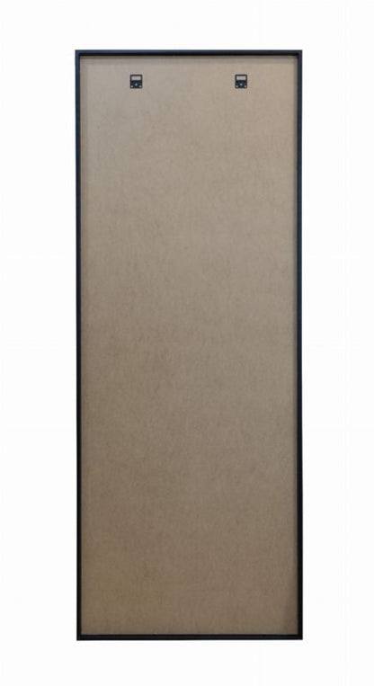 Rektangulært BD art-spejl med sprosser i ramme 60x160 cm til stue, sort, industriel, 1 stk.