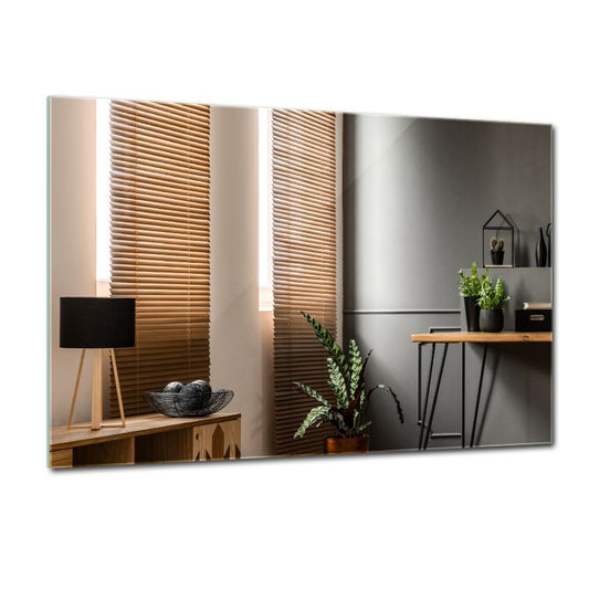Rektangulært tulup-spejl 70 x 50 cm minimalistisk uden ramme 1 stk.