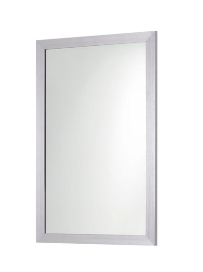 Rektangulært spejl 60 x 40 cm med grå ramme