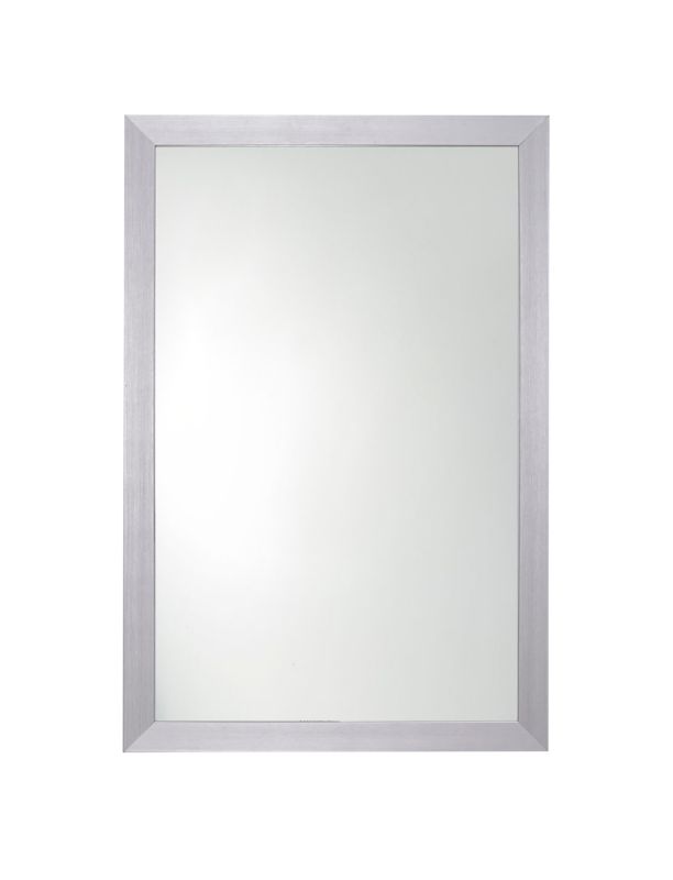 Rektangulært spejl 60 x 40 cm med grå ramme