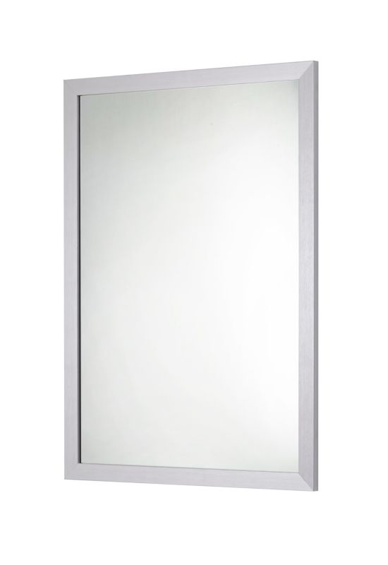 Rektangulært spejl 70 x 50 cm med grå ramme