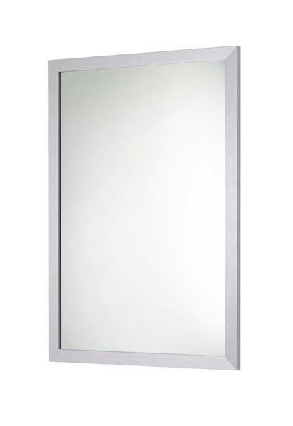 Rektangulært spejl 70 x 50 cm med grå ramme
