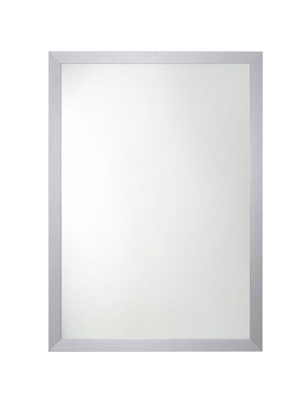 Rektangulært spejl 70 x 50 cm med grå ramme