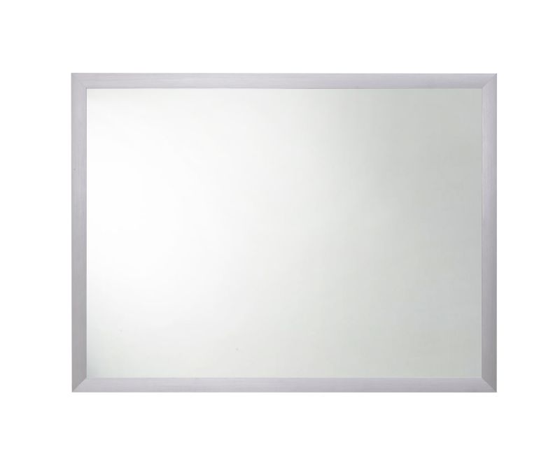 Rektangulært spejl 80 x 60 cm med grå ramme