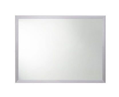 Rektangulært spejl 80 x 60 cm med grå ramme