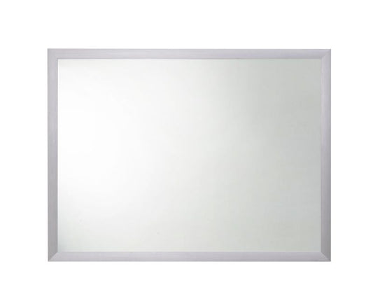 Rektangulært spejl 80 x 60 cm med grå ramme