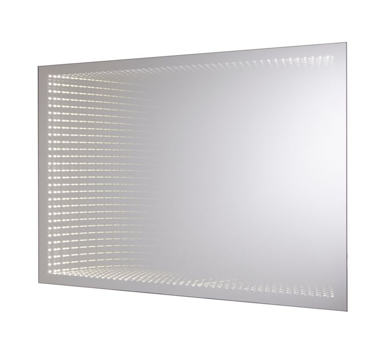 Rektangulært spejl Cooke&Lewis Calshot 3D 80 x 50 cm med LED-belysning
