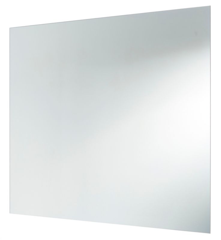 Rektangulært Spejl Dunnet 100 x 80 cm Grå