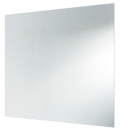Rektangulært Spejl Dunnet 100 x 80 cm Grå