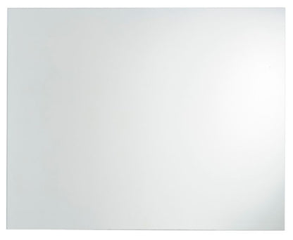 Rektangulært Spejl Dunnet 100 x 80 cm Grå