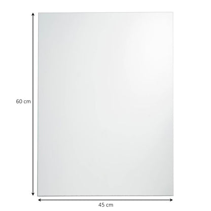 Rektangulært Spejl Dunnet 60x45 cm
