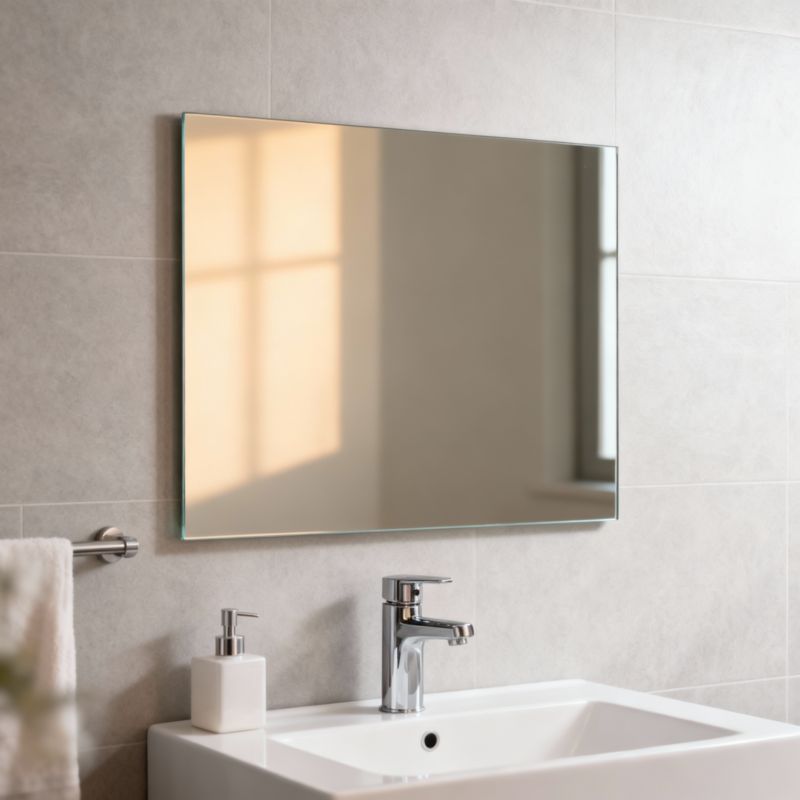 Rektangulært Spejl Uden Ramme 70x50 cm | 3663602941927