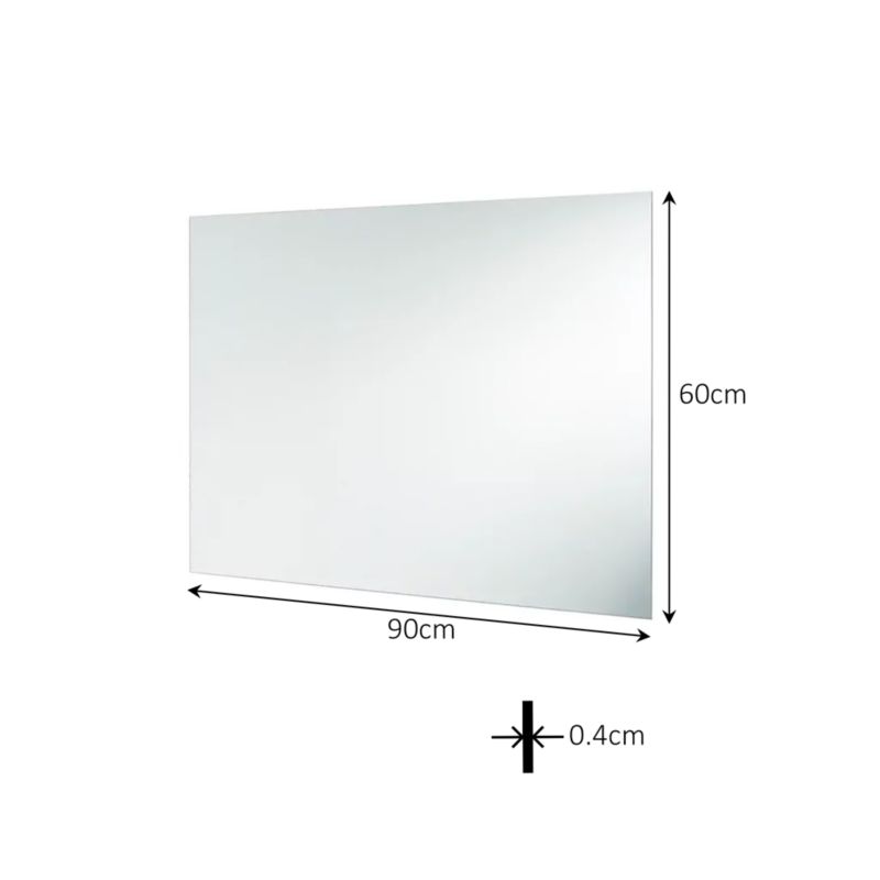 Rektangulært Spejl 90x60 cm | 3663602941941