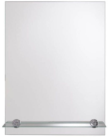 Rektangulært Badeværelsesspejl med Hylde 45x60 cm