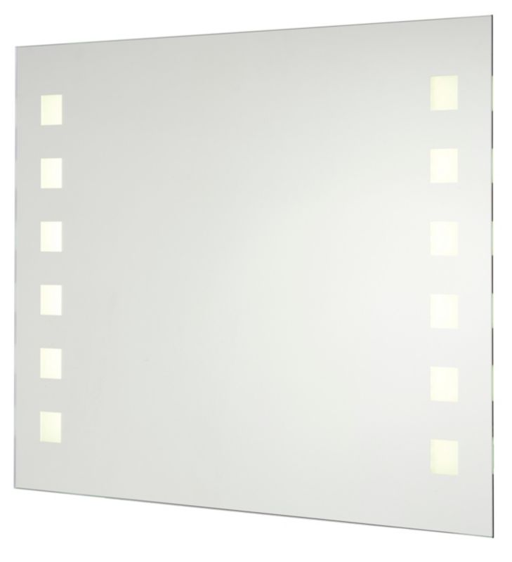 Rektangulært spejl Cooke&Lewis Rozel 60 x 80 cm med LED-belysning