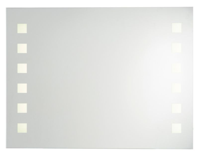 Rektangulært spejl Cooke&Lewis Rozel 60 x 80 cm med LED-belysning