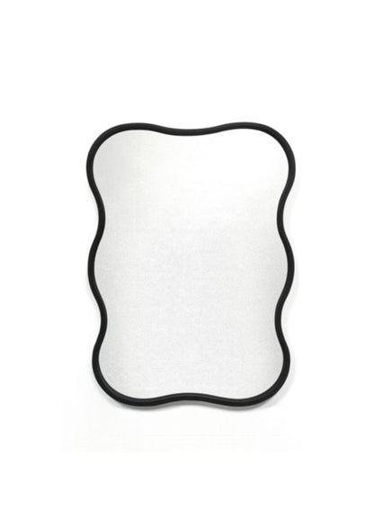 Rektangulært Spejl Cookie 50 x 70 cm Sort Ramme