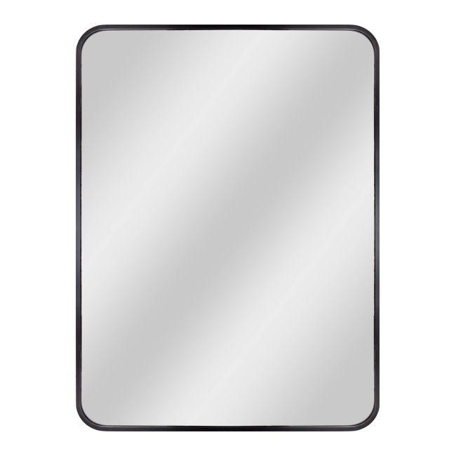 Rektangulært spejl Dubiel Vitrum Nico 50 x 70 cm med mat-sort aluminiumsramme