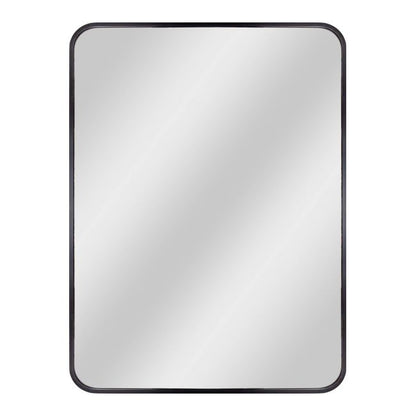 Rektangulært spejl Dubiel Vitrum Nico 50 x 70 cm med mat-sort aluminiumsramme