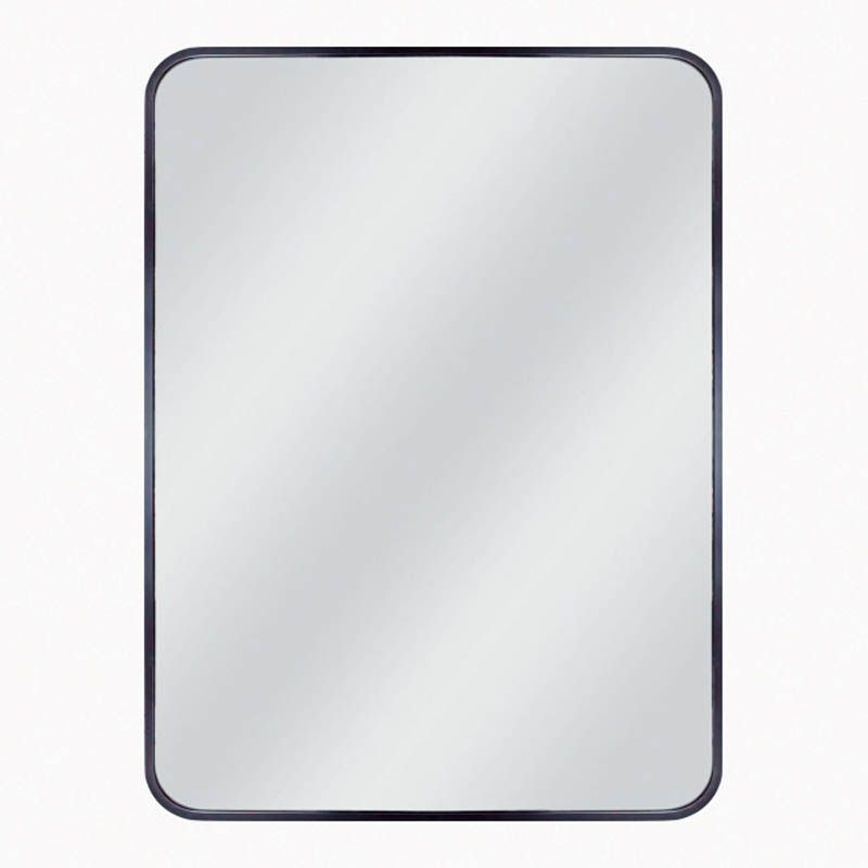Rektangulært spejl Dubiel Vitrum Nico 60 x 80 cm med sort aluminiumsramme