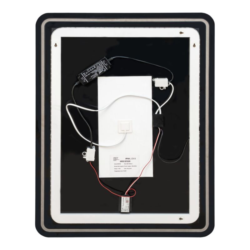 LED Spejl Rektangulært med Dæmper 80x60 cm Glas | 5063022029461