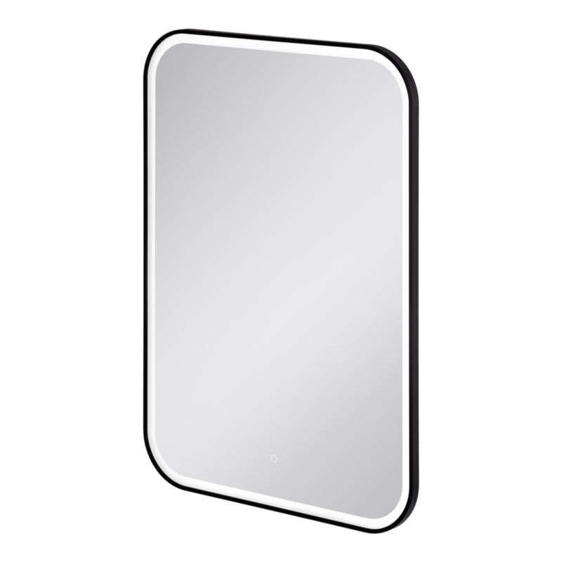 Lustro Prostokątne Carder 100 x 70 cm Czarne LED