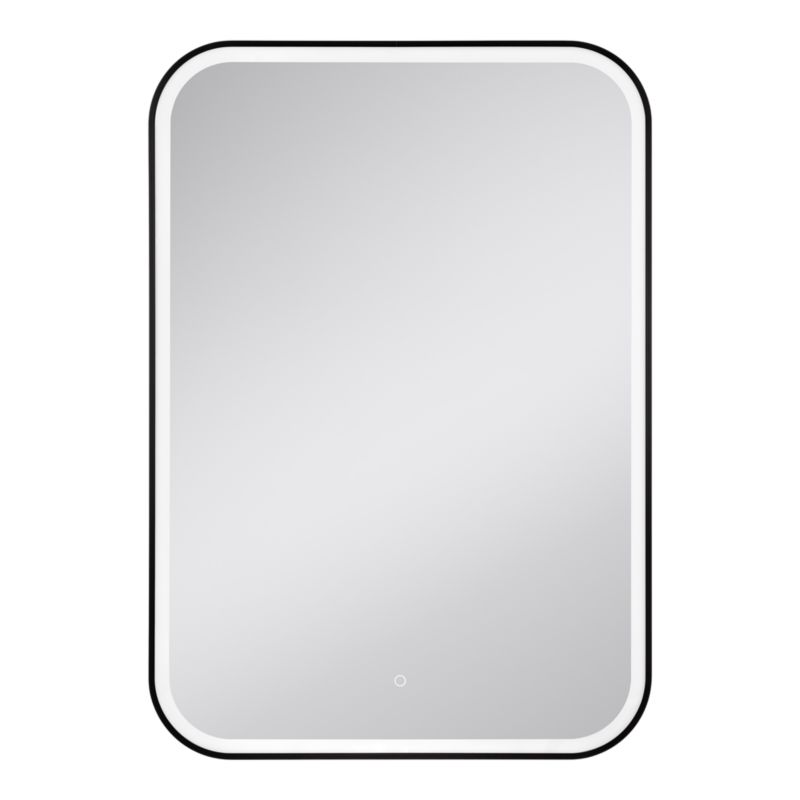 Lustro Prostokątne Carder 100 x 70 cm Czarne LED