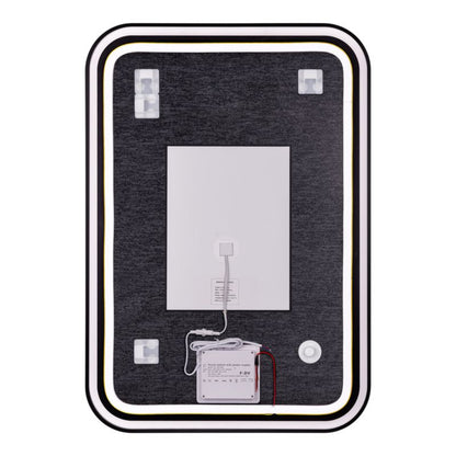 Lustro Prostokątne Carder 100 x 70 cm Czarne LED