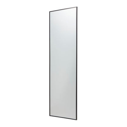 Rektangulært Spejl Muhely 40 x 140 cm Sort Aluminium