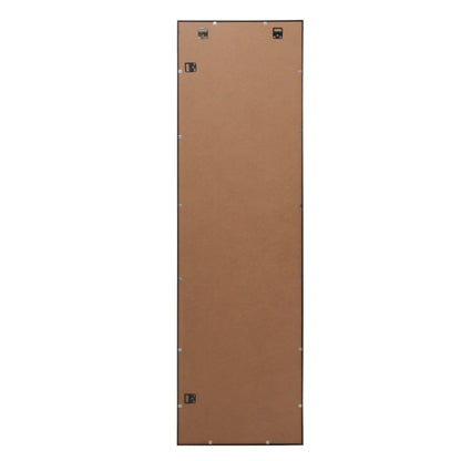 Rektangulært Spejl Muhely 40 x 140 cm Sort Aluminium